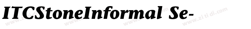 ITCStoneInformal Se字体转换